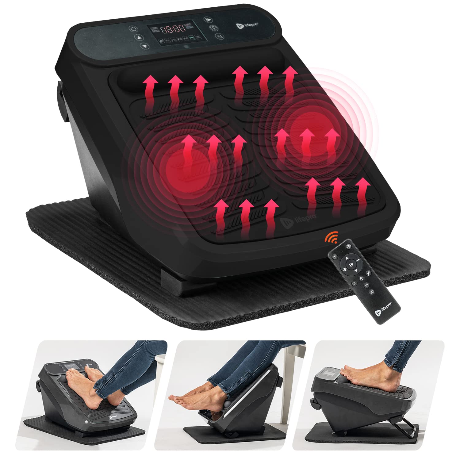 LifePro Foot and Calf Massager with Heat for Neuropathy
