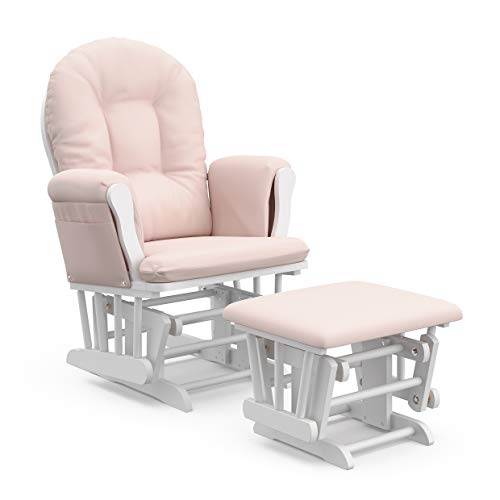 Storkcraft Custom Glider Ottoman White