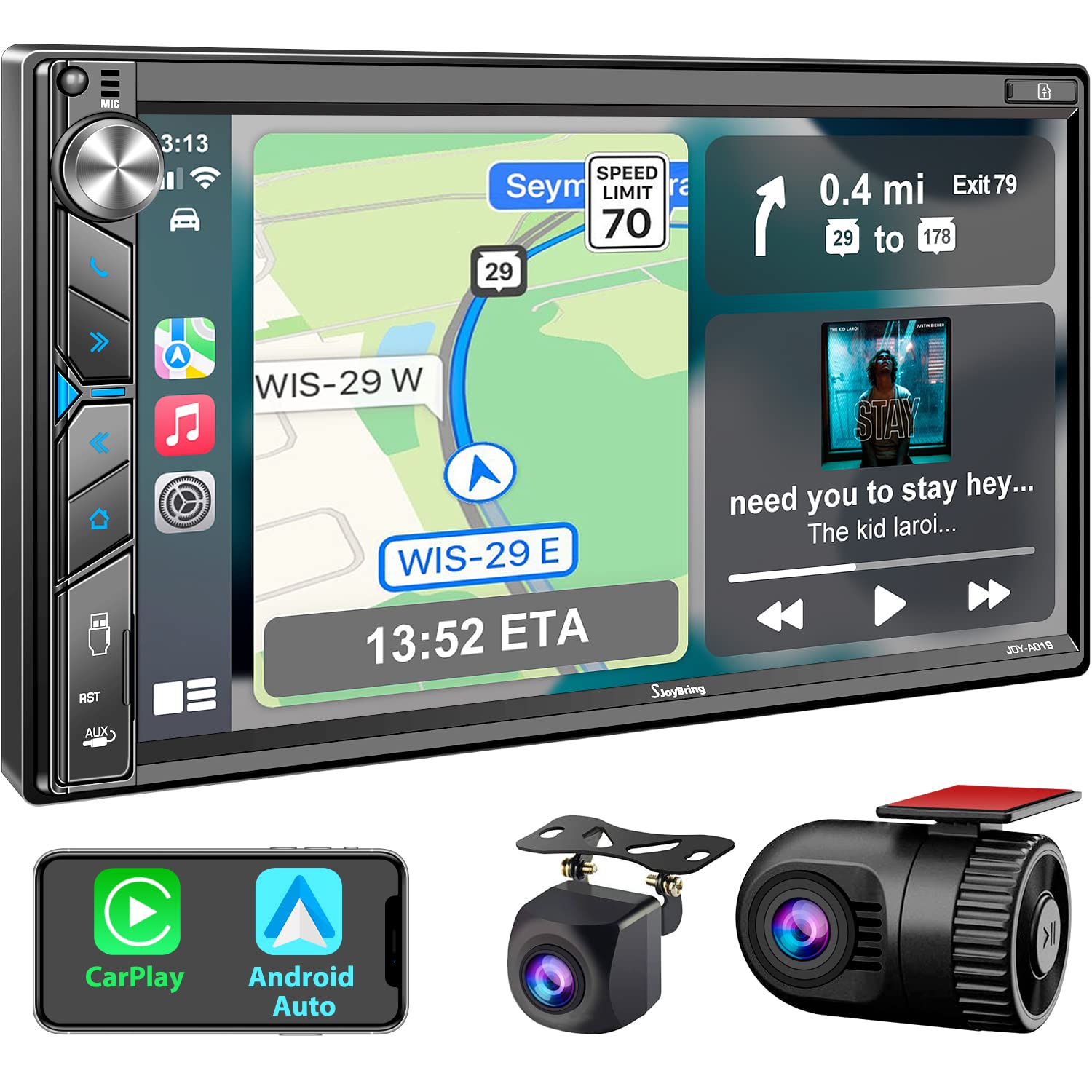 7-Inch Double-DIN Touchscreen Multimedia Receiver