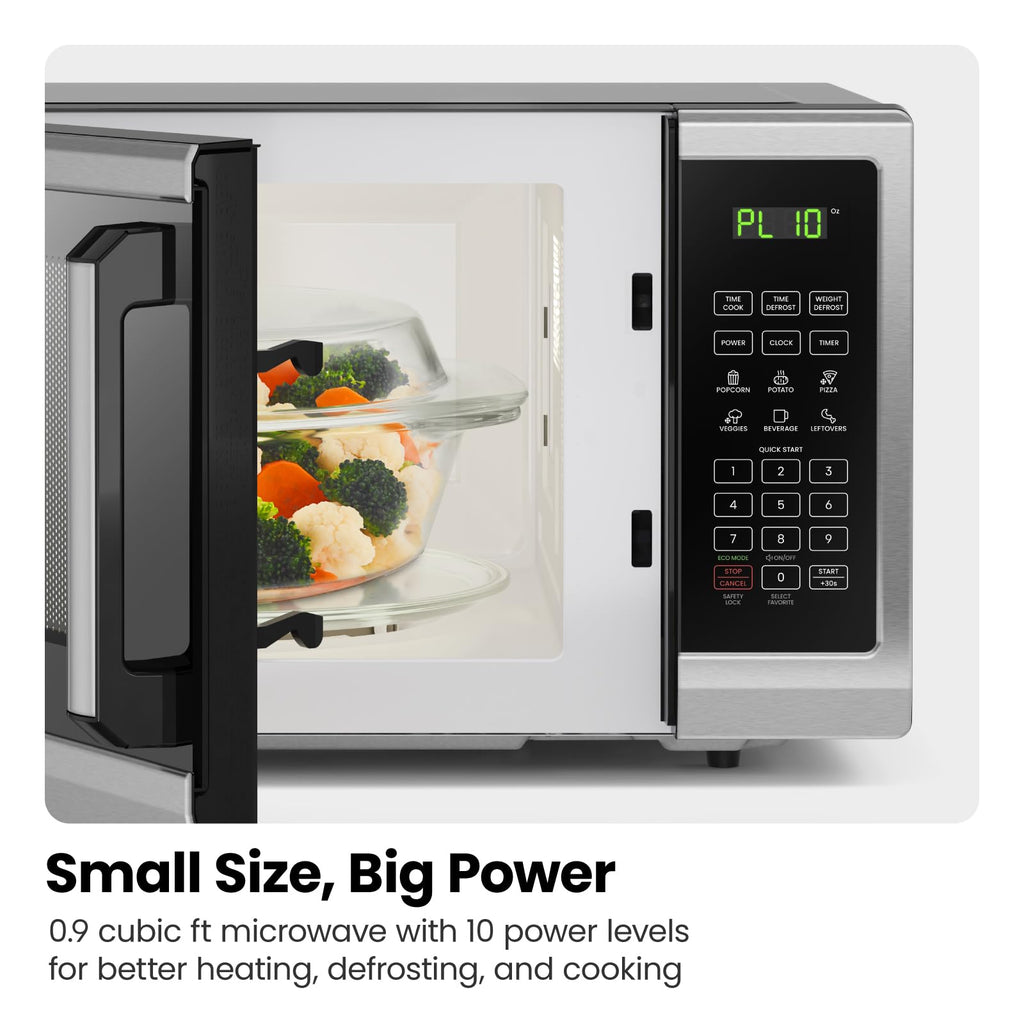Chefman Countertop Microwave Stainless Essentials