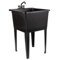 Tehila JS Jackson Supplies 21-Gallon Utility Sink, Black