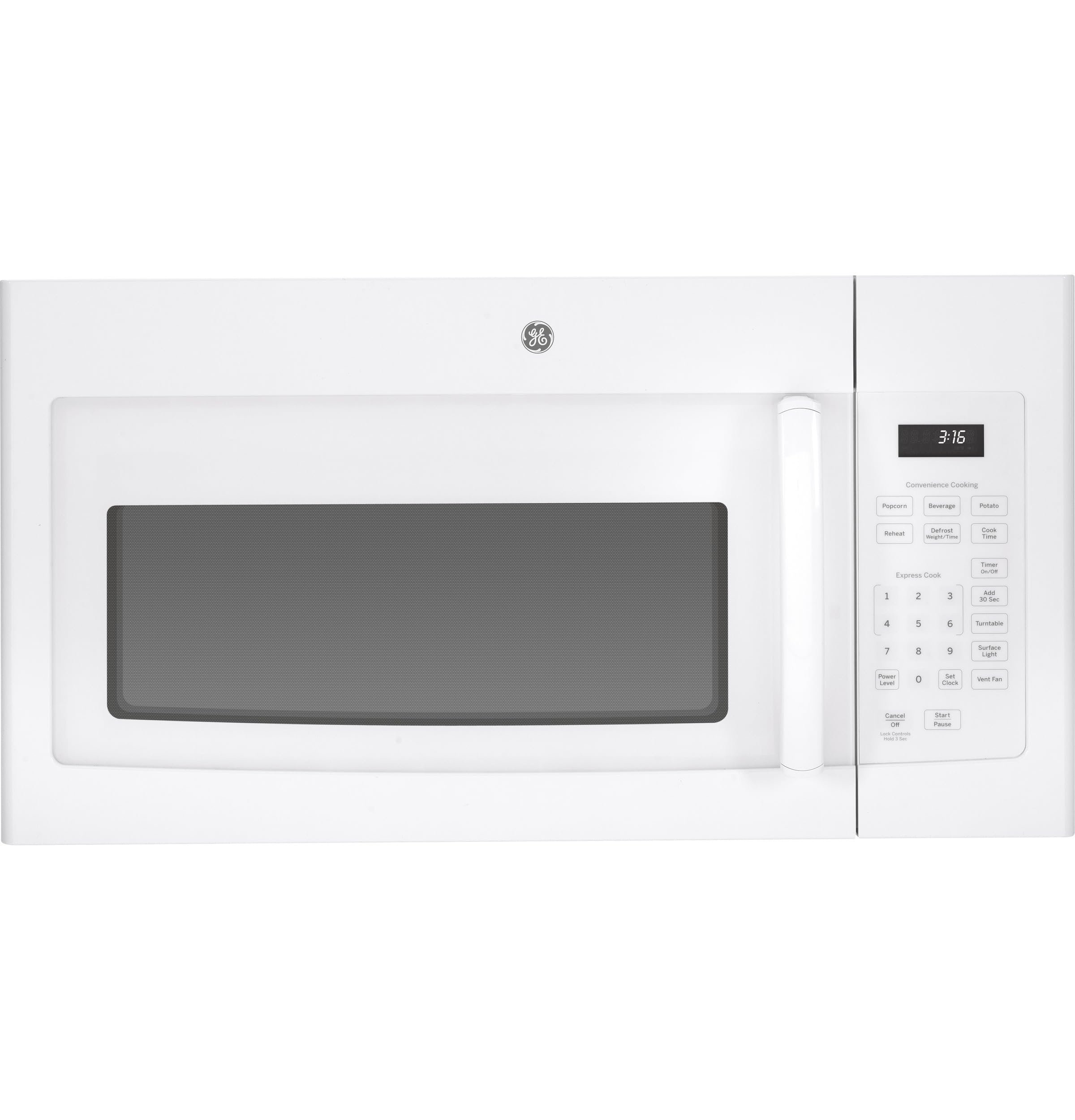 GE JVM3160DFWW White Range Microwave