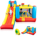 JOYMOR Bounce House Inflatable Bouncing Castle Play Center w/ Air Blower, Jump'n Slide Bouncer, Suitable for Toddler Baby and Little Kids