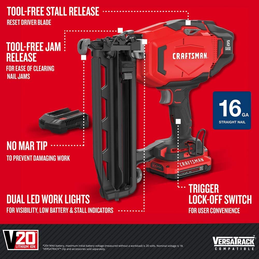 CRAFTSMAN CMCN616C1 Cordless Finish Nailer