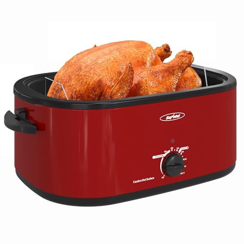Sunvivi Electric Roaster Oven with Removable Cooking Pan