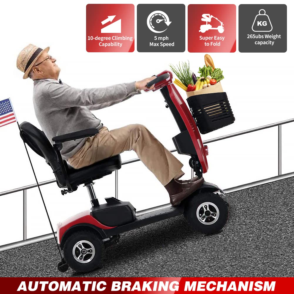 Compact Mobility Scooters Headlight Traveling