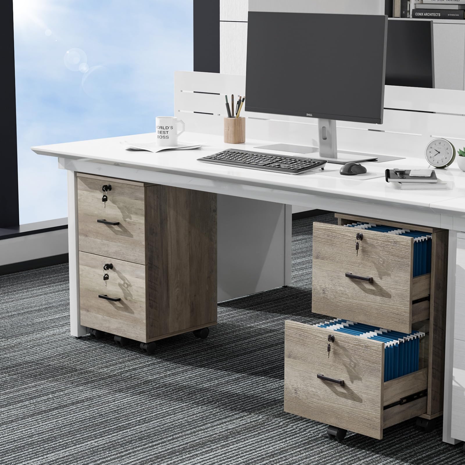 VINGLI Cabinet Folders Rolling Cabinets