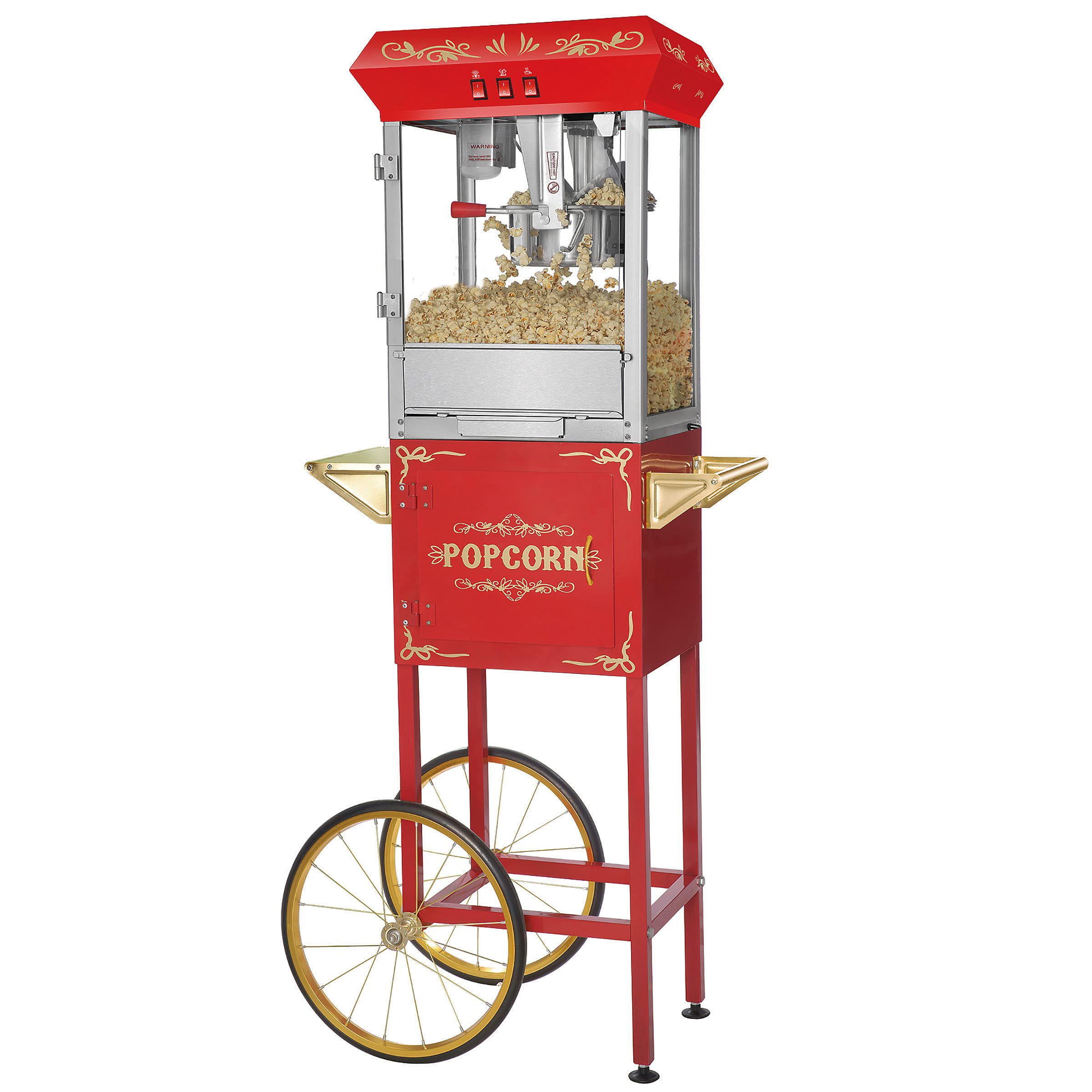 Great Northern Popcorn Star 8-Ounce Antique Popcorn Machine