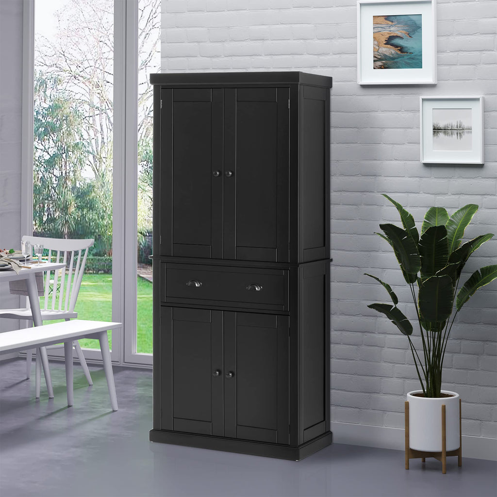 HOMCOM Traditional Freestanding Cupboard Colonial