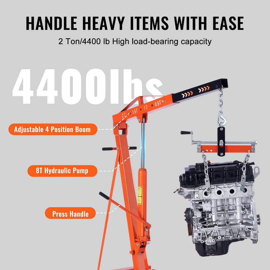 VEVOR Folding Hydraulic Casters Lifting