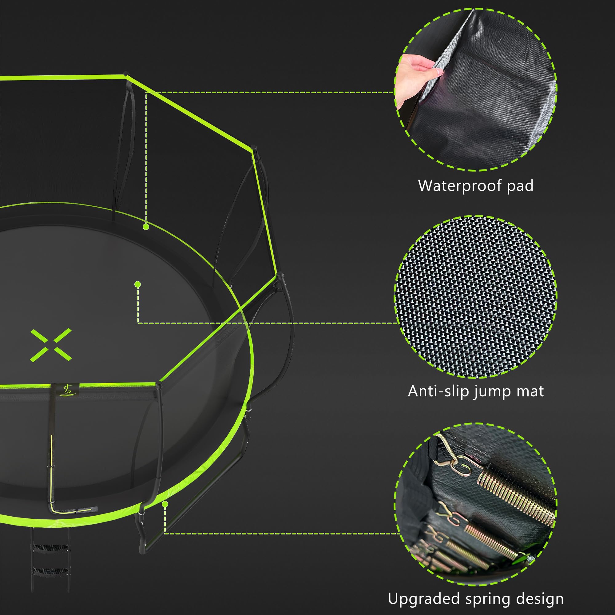 Merax Trampoline Basketball Recreational Trampolines
