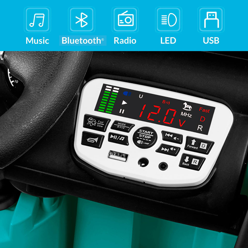 Kidzone Battery Electric Bluetooth Turqoise
