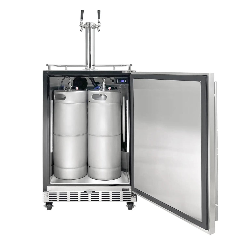 Kegco HK38BSU-2 Dual Faucet Under-Counter Kegerator