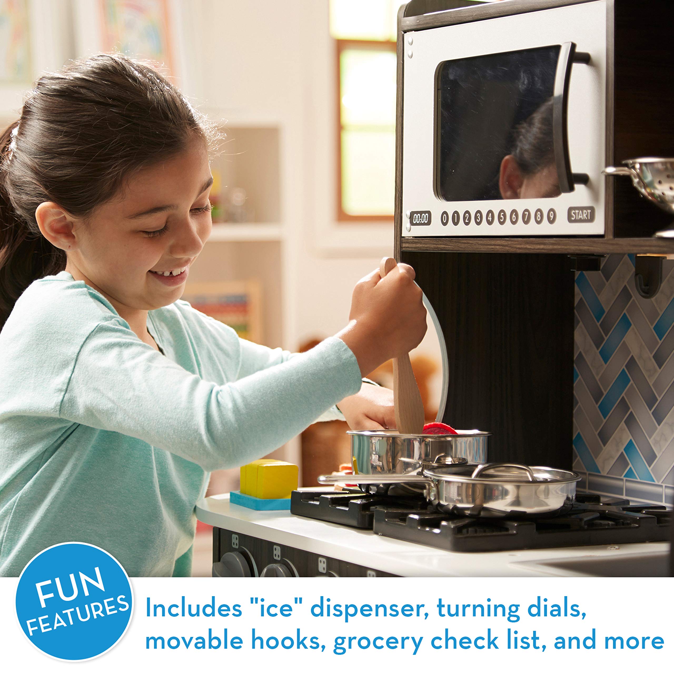 Melissa Doug Pretend Kitchen Dispenser
