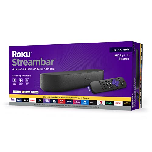 Roku Streambar 4K HDR Streaming Device and Soundbar Combo