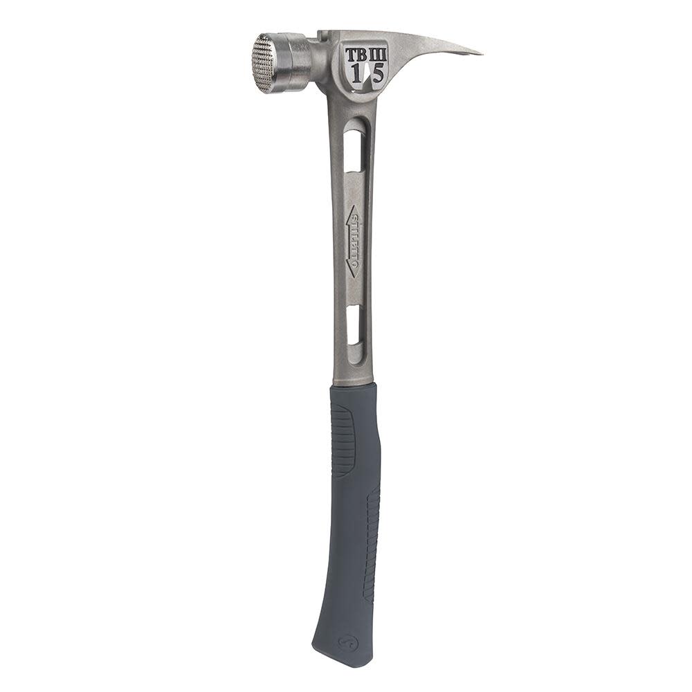 15 oz Ti-Bone III Titanium Hammer with Milled Face and Curved Handle