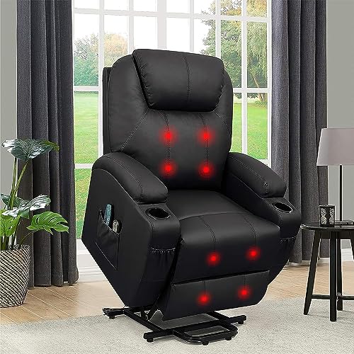 Flamaker Recliner Leather Elderly Ergonomic