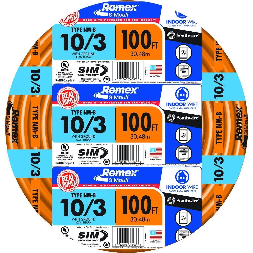 Woods 63948426 10 3 Wire Orange