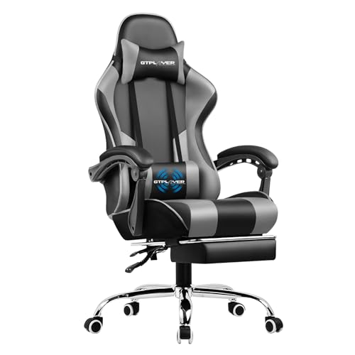 GTPLAYER Computer Footrest Adjustable 360u00b0 Swivel