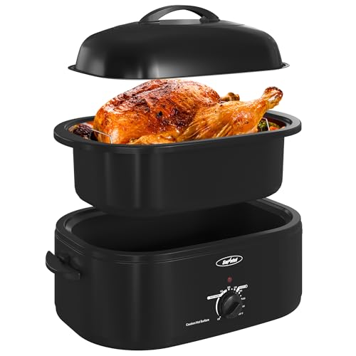 Sunvivi Electric Roaster Oven with Removable Cooking Pan
