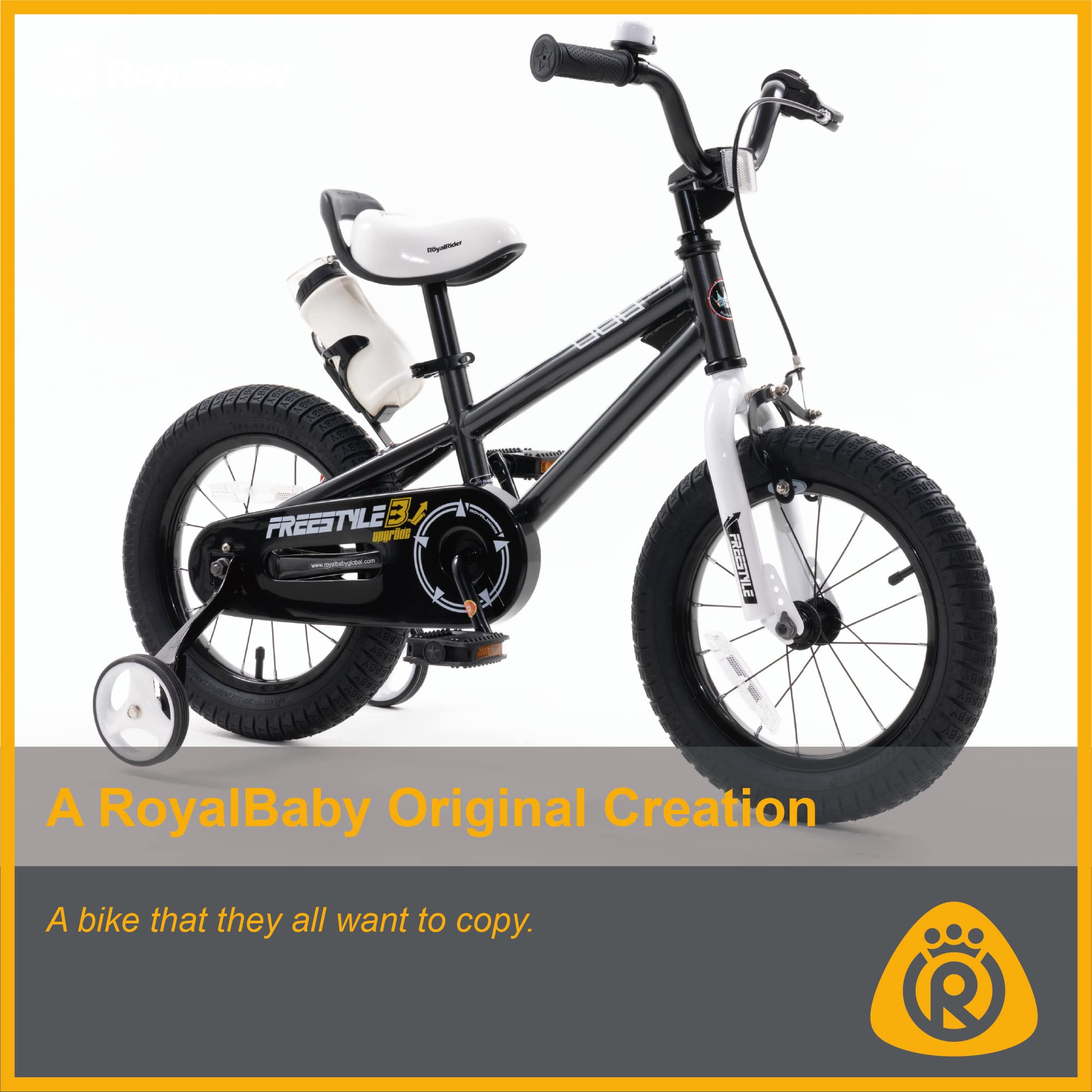 Royalbaby Freestyle Kids Bike 12 14 16 18 Inch Bicycle for Boys Girls Ages 3-9 Years, Multiple Colors