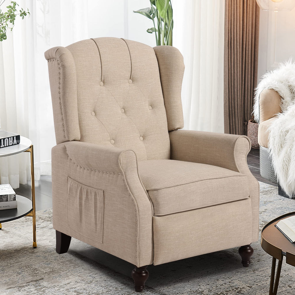 Consofa Wingback Recliner Massage Backrest