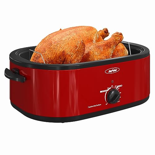 Sunvivi Electric Roaster Oven with Removable Cooking Pan