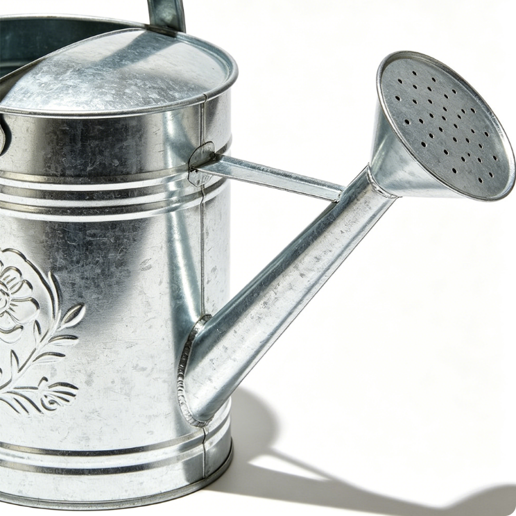 Sherlynaugus 1 Gallon Galvanized Steel Watering Can with Removable Spout