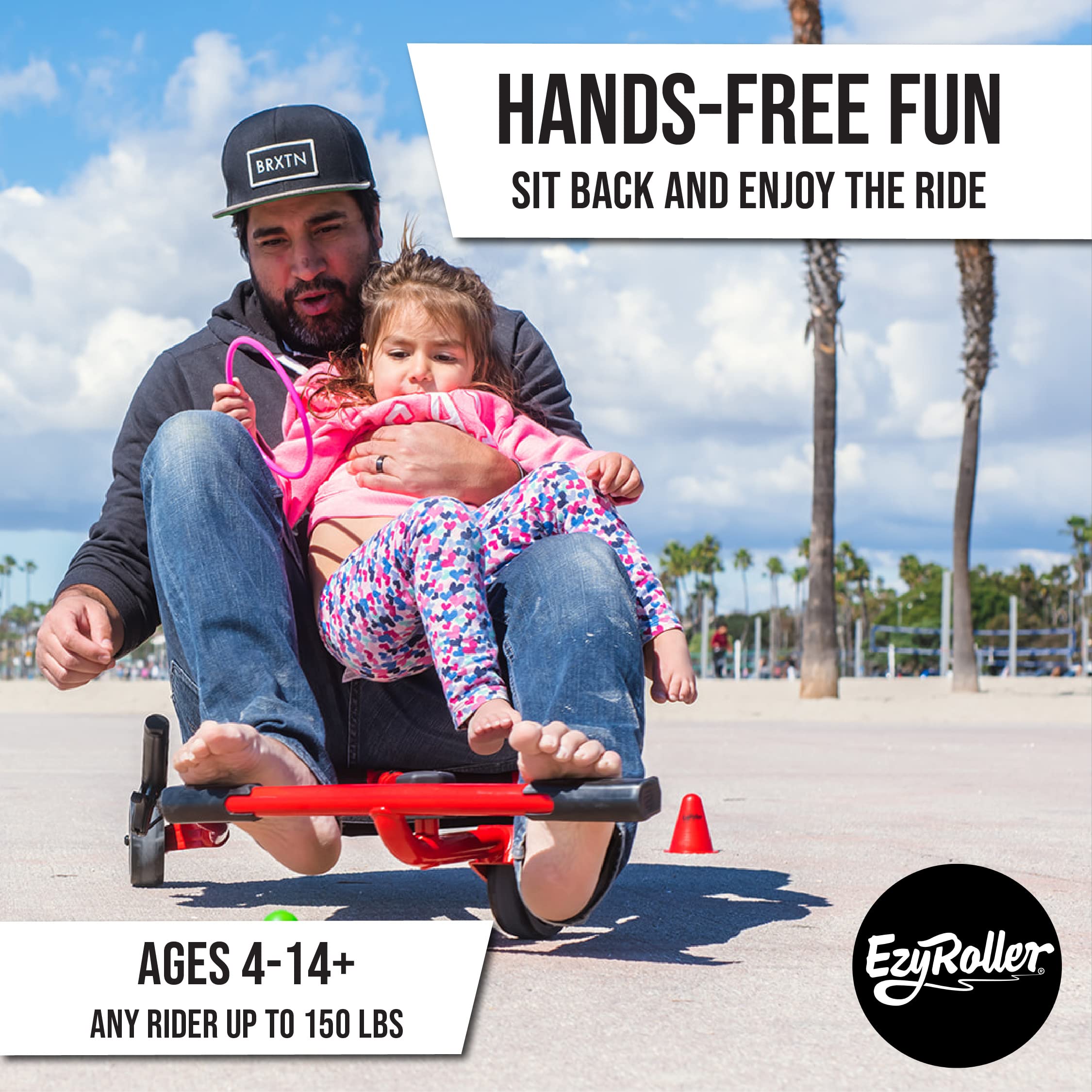 EzyRoller Classic Ride On Blue