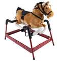 Happy Trails Plush Rocking Animal with Adjustable Stirrups