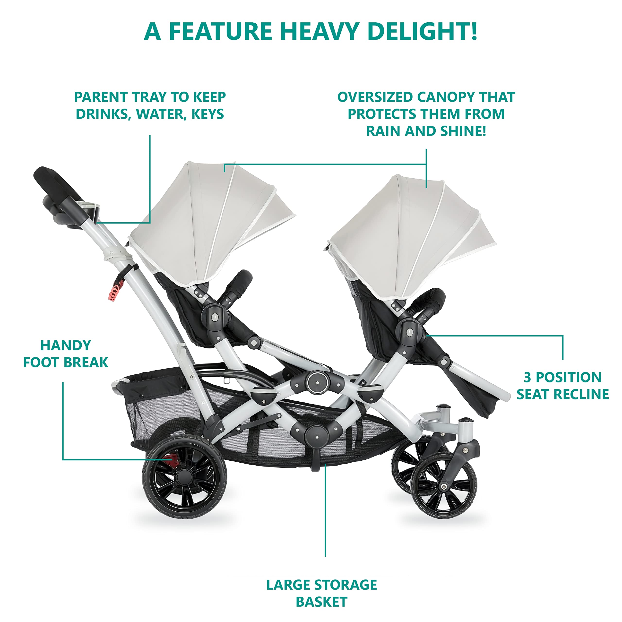 Dream Me Track Tandem Stroller