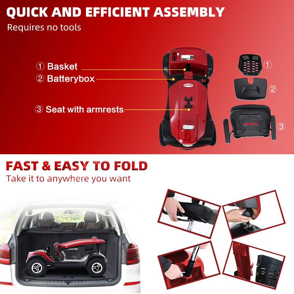 Compact Mobility Scooters Headlight Traveling