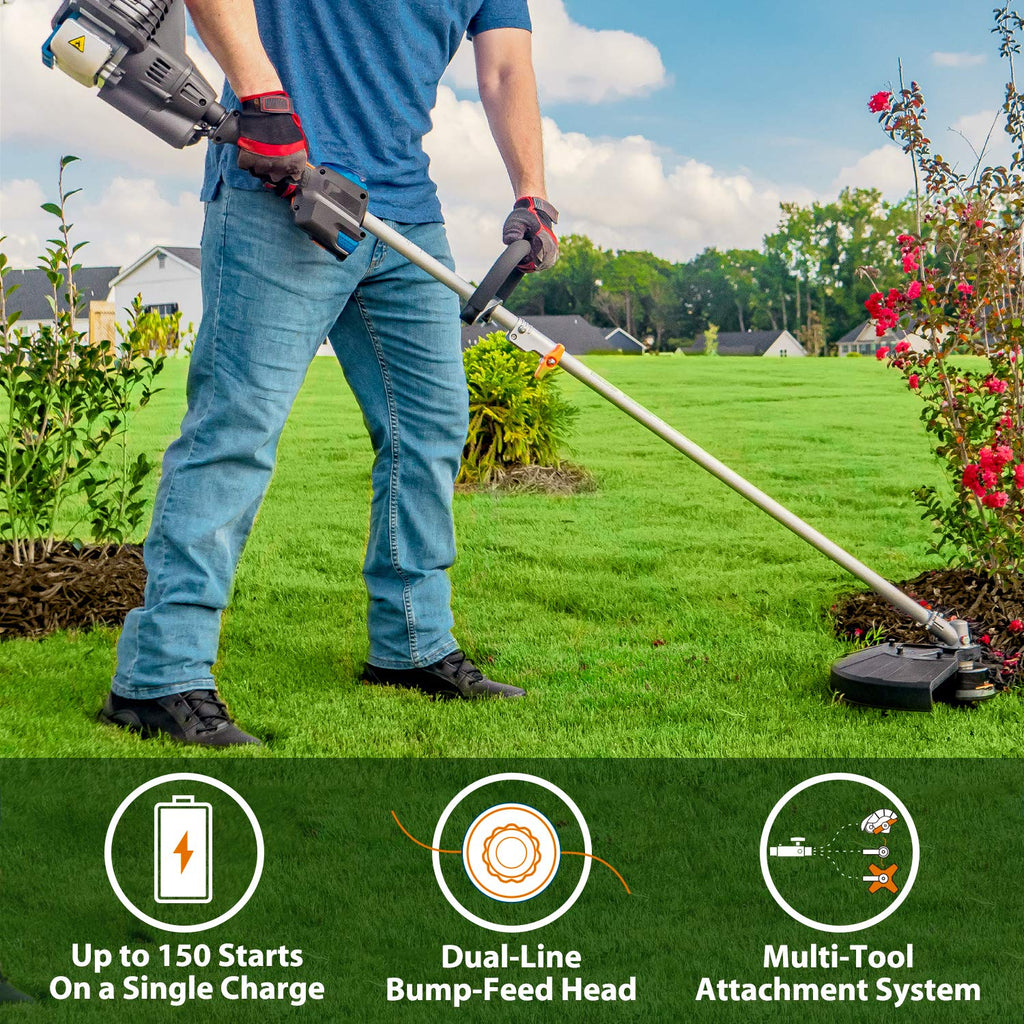 LawnMaster NPTGSP2517A No Pull Trimmer Electric