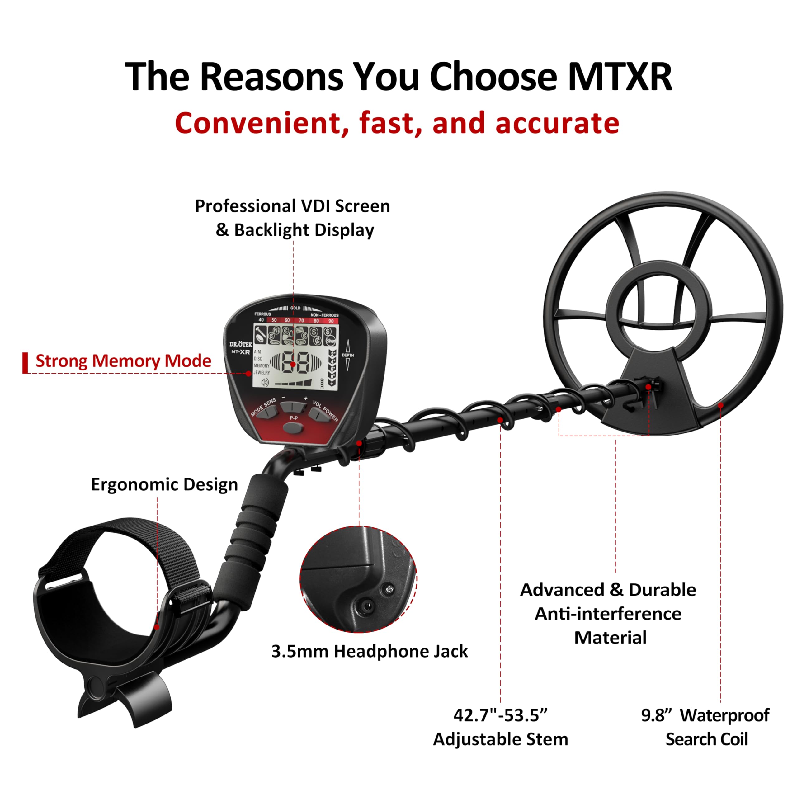 DR u00d6TEK Detector Professional Pinpoint Waterproof