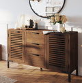 Bme Arcadia Premium Solid Wood Buffet Sideboard Cabinet