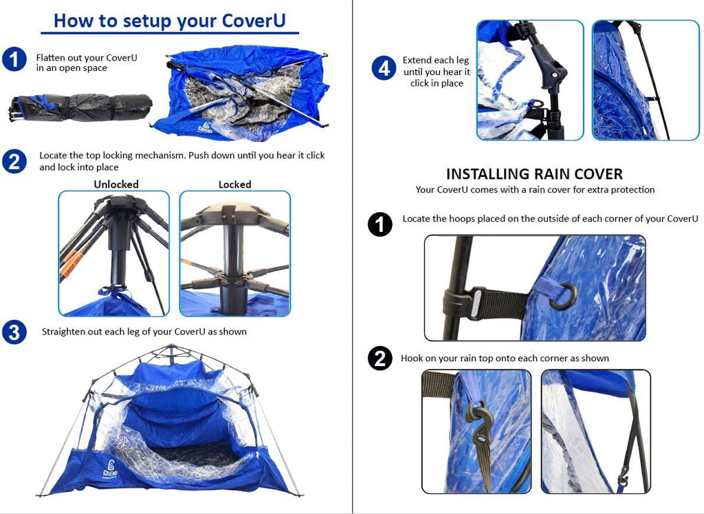 EasyGoProducts CoverU Shelter Weather Patented