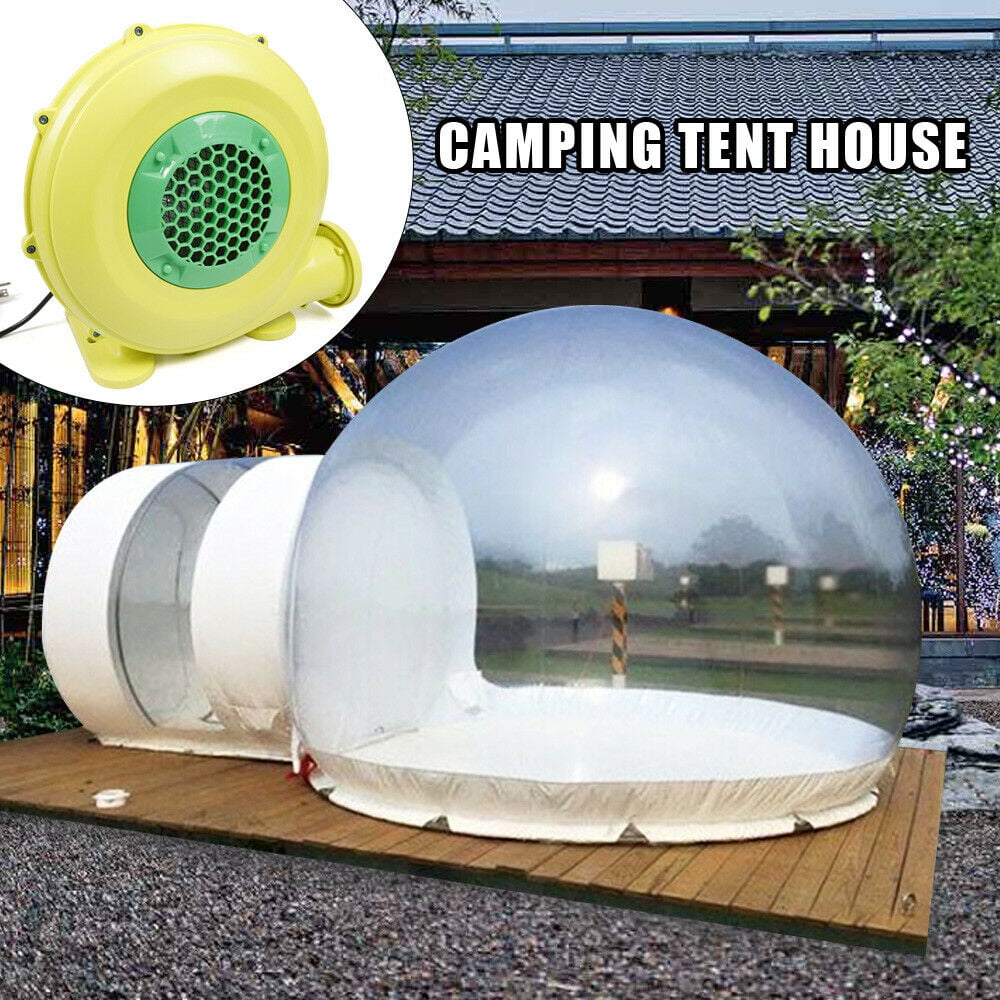 CNCEST Bubble Tent House Dome Outdoor Inflatable Bubble Tent Luxurious Single Tunnel Transparent Bubble Greenhouse Camping Tent with Blower 3 x 5m