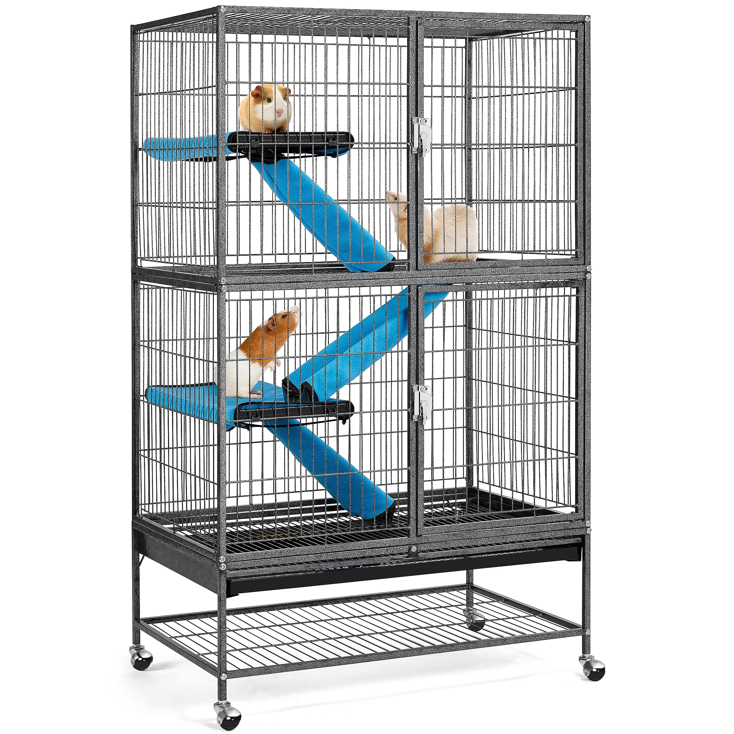 Yaheetech Rolling 2-Story Ferret and Small Animal Cage