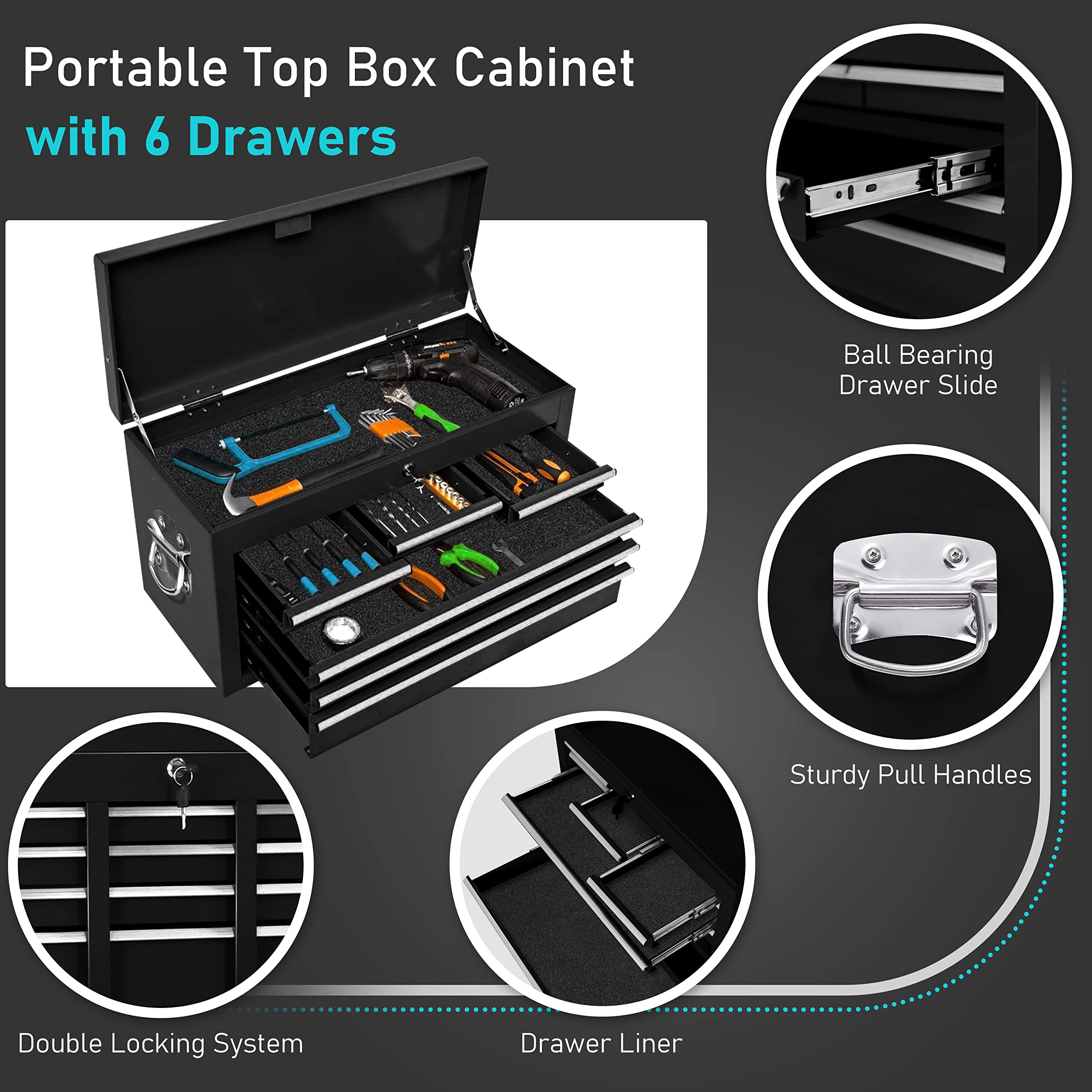 INTERGREAT 8 Drawer Mechanics Organizer Warehouse