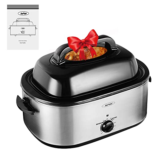 Sunvivi Electric Roaster Oven with Removable Cooking Pan