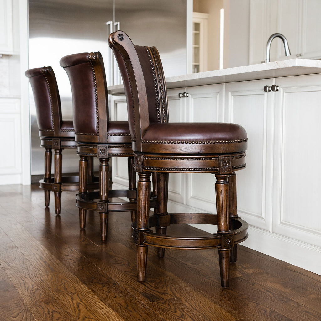 Maven Lane Pullman Swivel Kitchen Counter Stool 25
