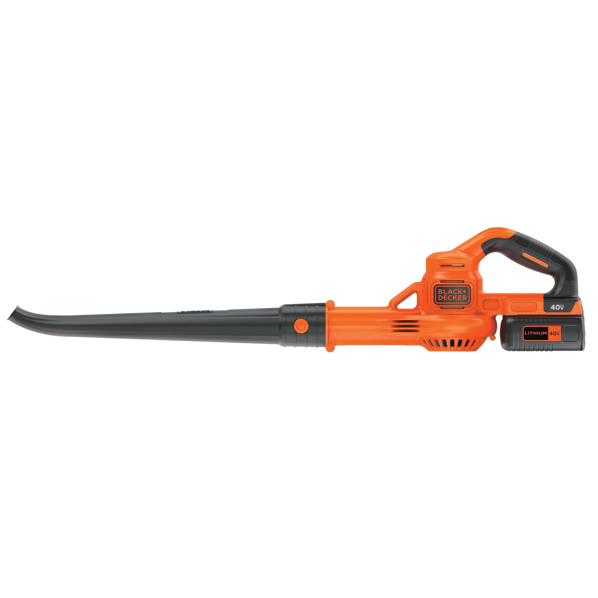 BLACK DECKER 40V MAX Cordless Leaf Blower, Lawn Sweeper, 125 mph Air Speed, Lightweight Design, Battery and Charger Included (LSW40C)