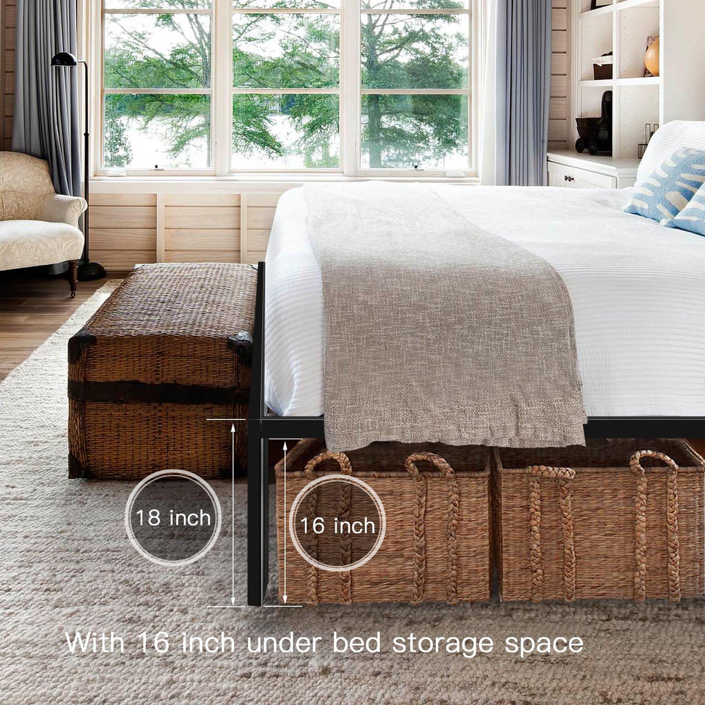 HAAGEEP Spring Platform Bedframes Storage