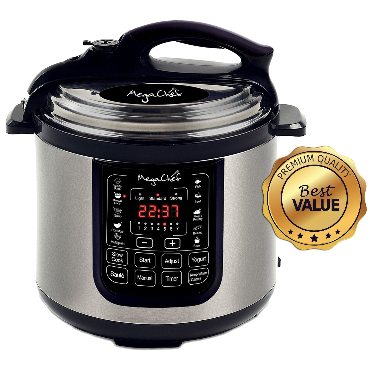 MegaChef MCPR120A Pressure Function Features
