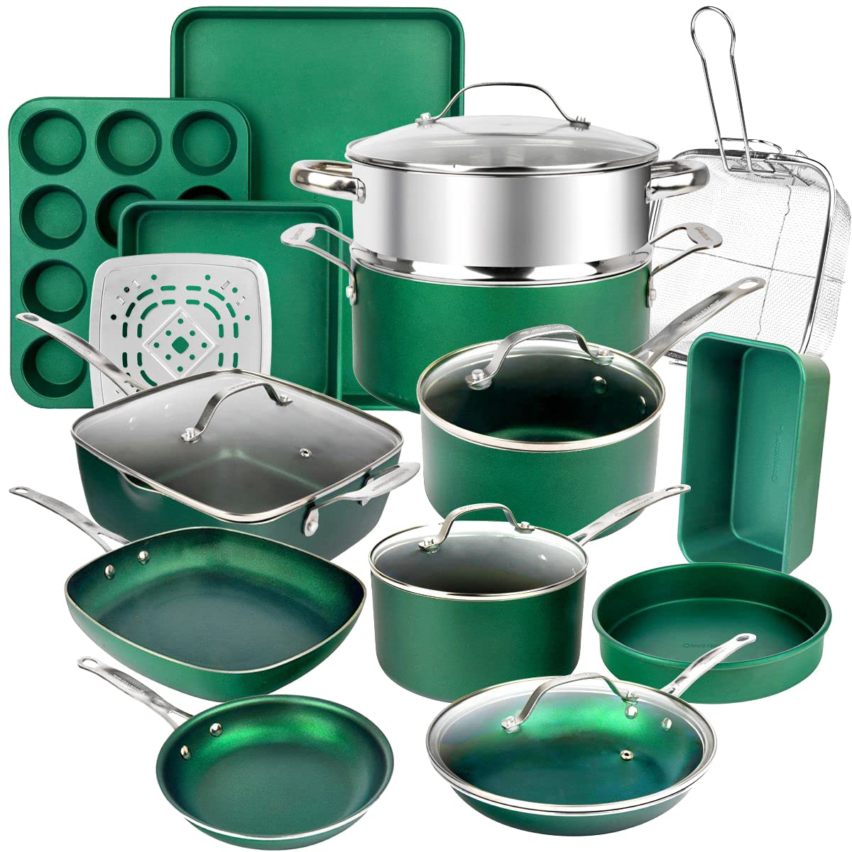 GRANITE STONE Pots Pans Set