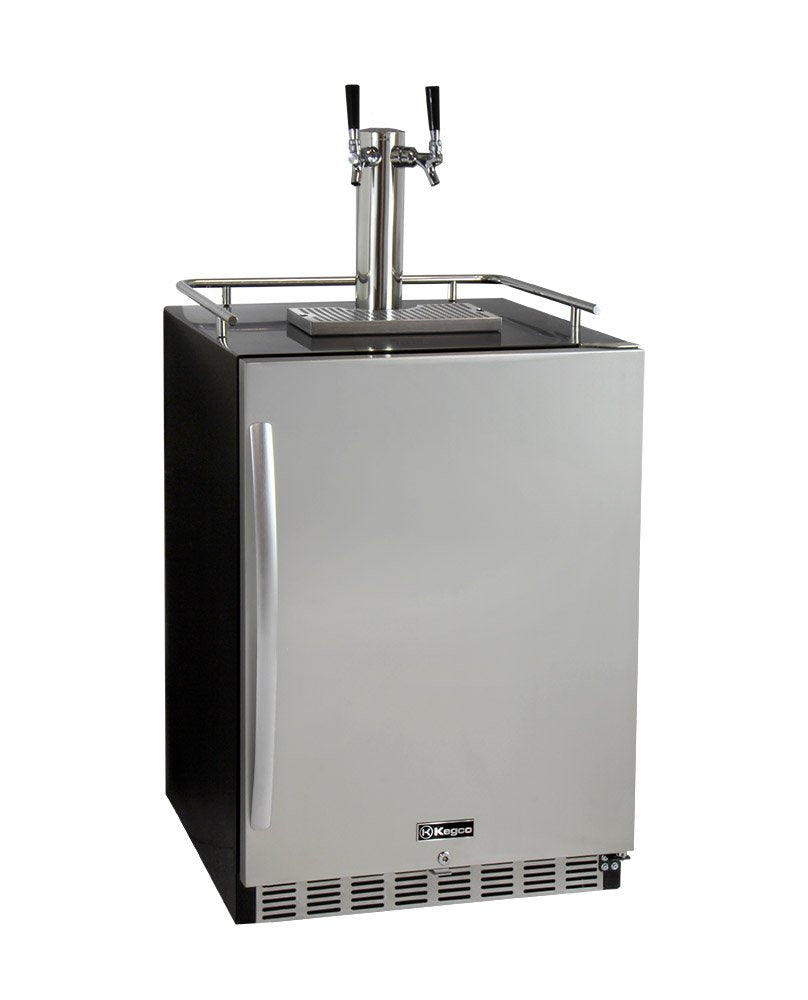 Kegco HK38BSU-2 Dual Faucet Under-Counter Kegerator