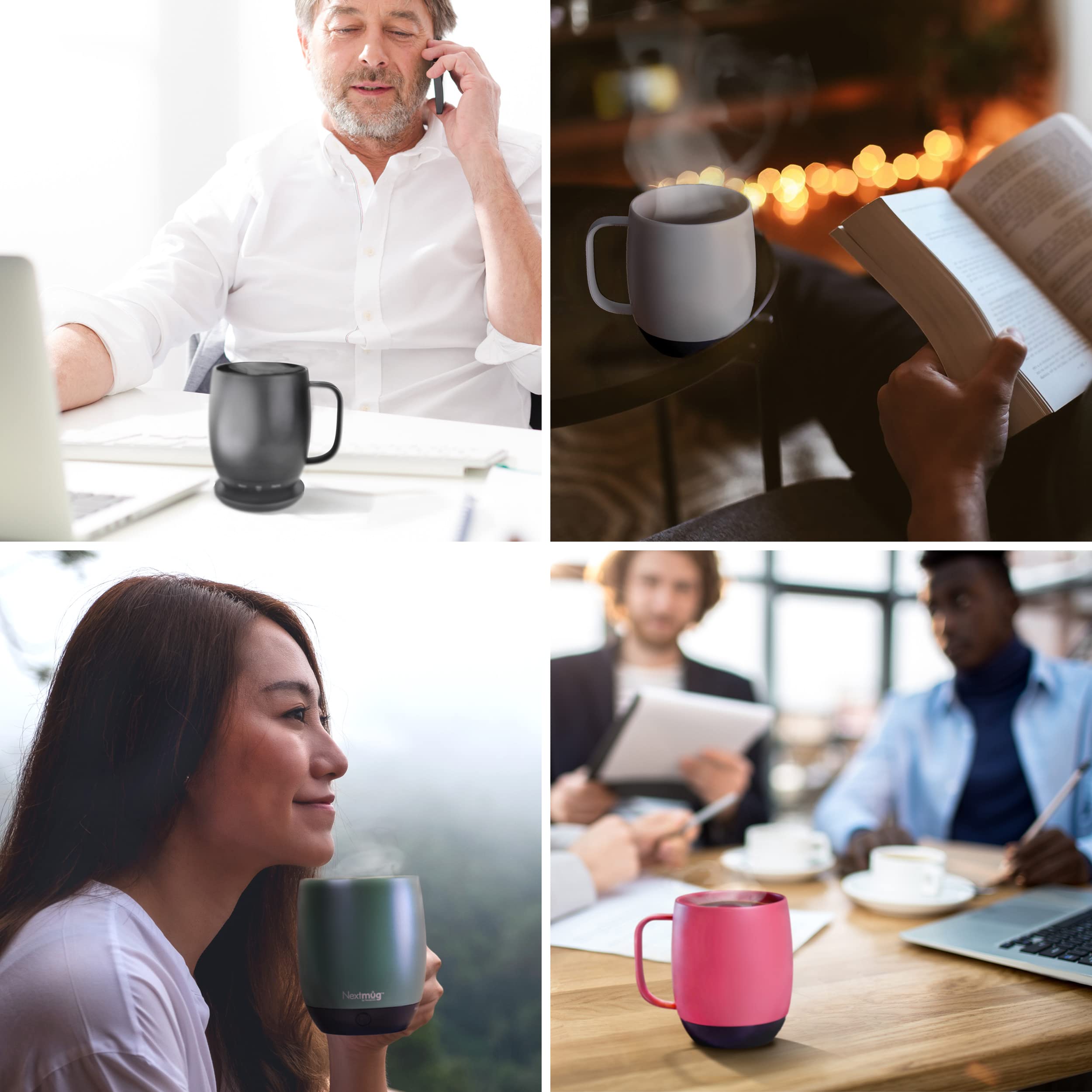 Nextmug Temperature Controlled Self Heating Coffee Sage
