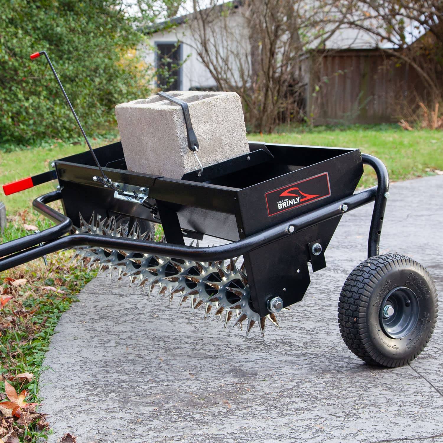 Brinly 40-Inch Combination Tow-Behind Aerator Spreader