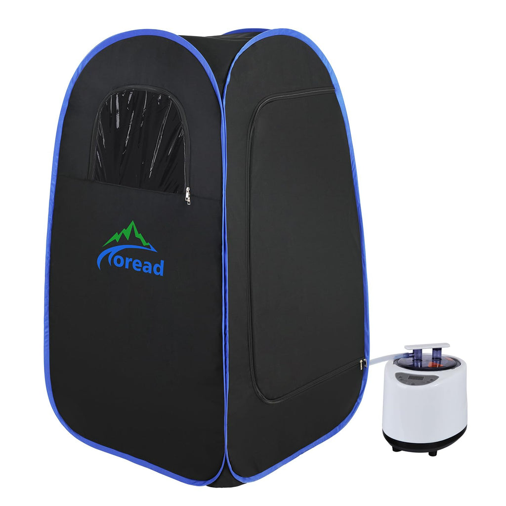 TOREAD Full Body Sauna 300D Canvas, Foldable Steam Saunas Tent with 2.6L &amp; 1000W Steam Generator Remote Control