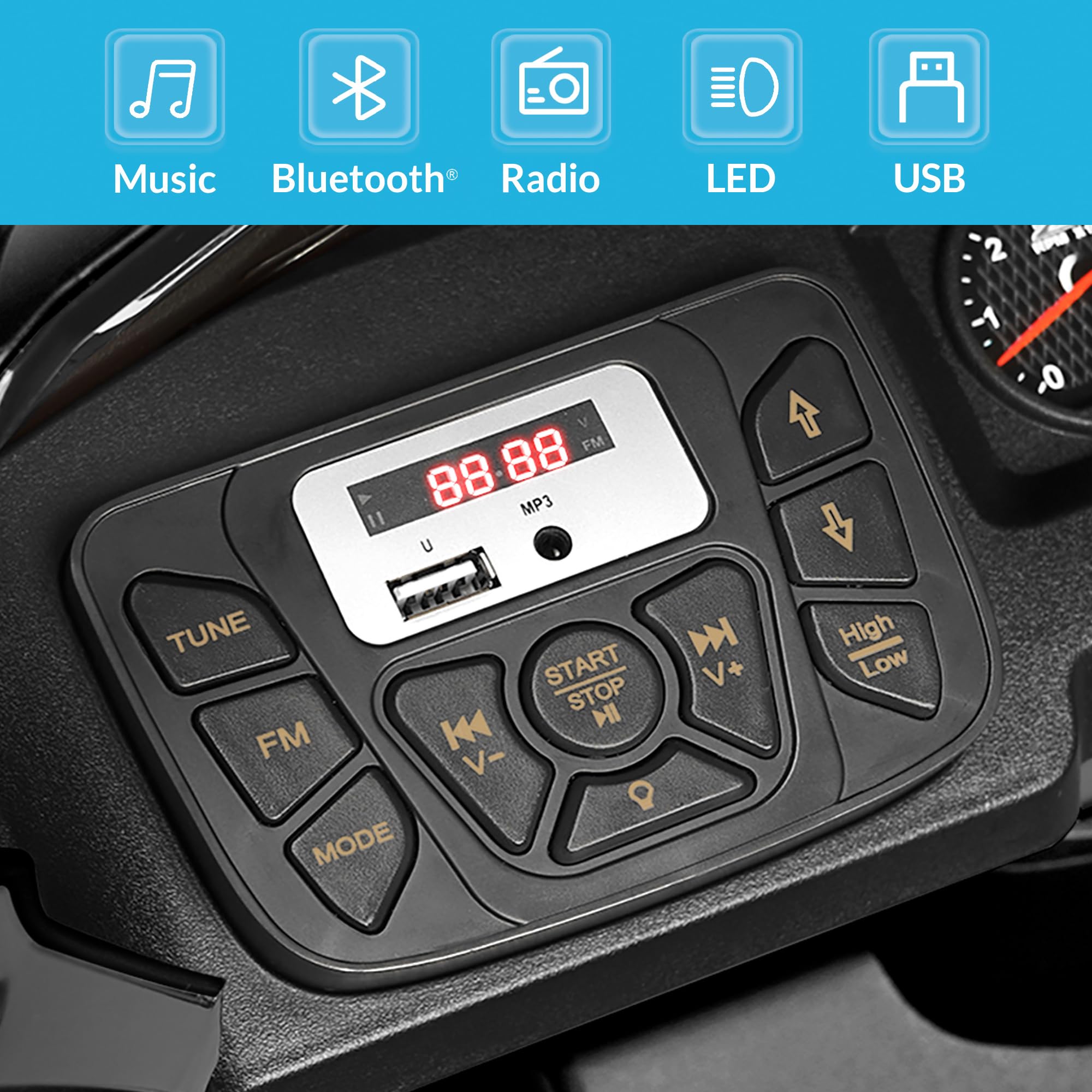 Kidzone Licensed Chevrolet Silverado Bluetooth